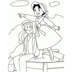Dessin à colorier: Heidi (Personnages de dessins animés) #186793 - Coloriages à Imprimer Gratuits