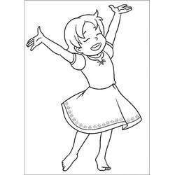 Dessin à colorier: Heidi (Personnages de dessins animés) #186795 - Coloriages à Imprimer Gratuits