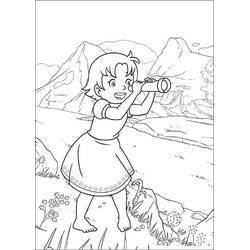 Dessin à colorier: Heidi (Personnages de dessins animés) #186797 - Coloriages à Imprimer Gratuits