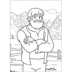 Dessin à colorier: Heidi (Personnages de dessins animés) #186802 - Coloriages à Imprimer Gratuits
