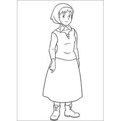 Dessin à colorier: Heidi (Personnages de dessins animés) #186807 - Coloriages à Imprimer Gratuits