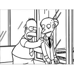 Dessin à colorier: Homer Simpson (Personnages de dessins animés) #188185 - Coloriages à Imprimer Gratuits