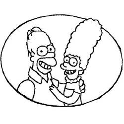 Dessin à colorier: Homer Simpson (Personnages de dessins animés) #188192 - Coloriages à Imprimer Gratuits