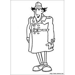 Dessin à colorier: Inspecteur Gadget (Personnages de dessins animés) #38877 - Coloriages à Imprimer Gratuits