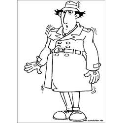 Dessin à colorier: Inspecteur Gadget (Personnages de dessins animés) #38880 - Coloriages à Imprimer Gratuits