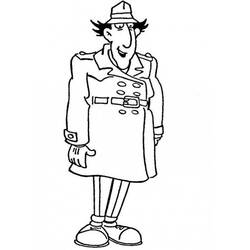 Dessin à colorier: Inspecteur Gadget (Personnages de dessins animés) #38881 - Coloriages à Imprimer Gratuits