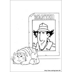 Dessin à colorier: Inspecteur Gadget (Personnages de dessins animés) #38886 - Coloriages à Imprimer Gratuits