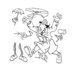 Dessin à colorier: Inspecteur Gadget (Personnages de dessins animés) #38887 - Coloriages à Imprimer Gratuits