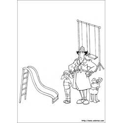 Dessin à colorier: Inspecteur Gadget (Personnages de dessins animés) #38892 - Coloriages à Imprimer Gratuits