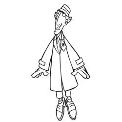 Dessin à colorier: Inspecteur Gadget (Personnages de dessins animés) #38893 - Coloriages à Imprimer Gratuits