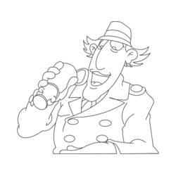 Dessin à colorier: Inspecteur Gadget (Personnages de dessins animés) #38895 - Coloriages à Imprimer Gratuits