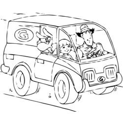 Dessin à colorier: Inspecteur Gadget (Personnages de dessins animés) #38898 - Coloriages à Imprimer Gratuits