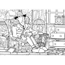 Dessin à colorier: Inspecteur Gadget (Personnages de dessins animés) #38903 - Coloriages à Imprimer Gratuits