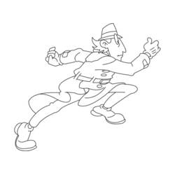 Dessin à colorier: Inspecteur Gadget (Personnages de dessins animés) #38906 - Coloriages à Imprimer Gratuits