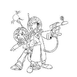 Dessin à colorier: Inspecteur Gadget (Personnages de dessins animés) #38907 - Coloriages à Imprimer Gratuits