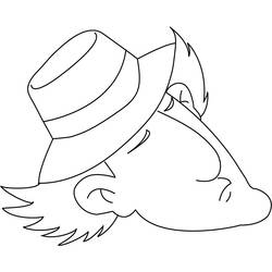Dessin à colorier: Inspecteur Gadget (Personnages de dessins animés) #38977 - Coloriages à Imprimer Gratuits