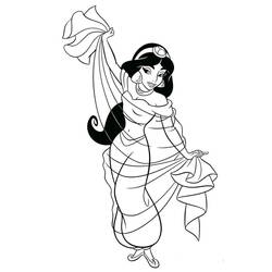 Dessins à colorier: Jasmine - Coloriages à Imprimer Gratuits