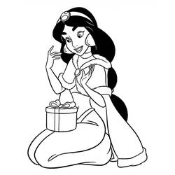Dessin à colorier: Jasmine (Personnages de dessins animés) #178613 - Coloriages à Imprimer Gratuits