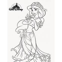 Dessin à colorier: Jasmine (Personnages de dessins animés) #178625 - Coloriages à Imprimer Gratuits