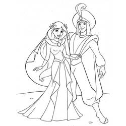 Dessin à colorier: Jasmine (Personnages de dessins animés) #178627 - Coloriages à Imprimer Gratuits