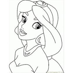 Dessin à colorier: Jasmine (Personnages de dessins animés) #178632 - Coloriages à Imprimer Gratuits