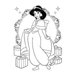 Dessin à colorier: Jasmine (Personnages de dessins animés) #178636 - Coloriages à Imprimer Gratuits