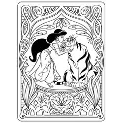 Dessin à colorier: Jasmine (Personnages de dessins animés) #178641 - Coloriages à Imprimer Gratuits