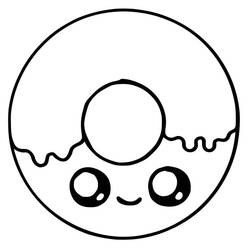 Dessin à colorier: Kawaii (Personnages de dessins animés) #178107 - Coloriages à Imprimer Gratuits