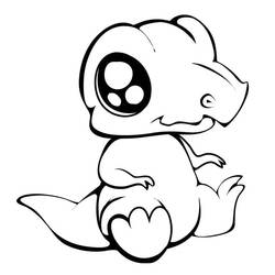 Dessin à colorier: Kawaii (Personnages de dessins animés) #178113 - Coloriages à Imprimer Gratuits