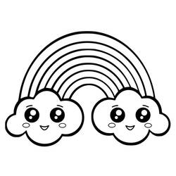 Dessin à colorier: Kawaii (Personnages de dessins animés) #178114 - Coloriages à Imprimer Gratuits