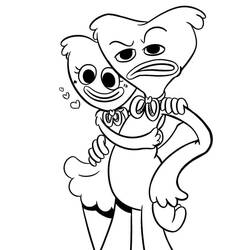 Dessin à colorier: Kissy Missy (Personnages de dessins animés) #207687 - Coloriages à Imprimer Gratuits