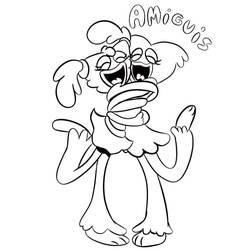 Dessin à colorier: Kissy Missy (Personnages de dessins animés) #207688 - Coloriages à Imprimer Gratuits