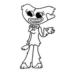 Dessin à colorier: Kissy Missy (Personnages de dessins animés) #207690 - Coloriages à Imprimer Gratuits