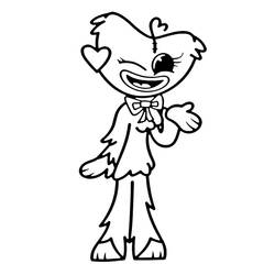 Dessin à colorier: Kissy Missy (Personnages de dessins animés) #207696 - Coloriages à Imprimer Gratuits