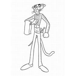 Dessin à colorier: La Panthère Rose (Personnages de dessins animés) #203287 - Coloriages à Imprimer Gratuits