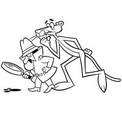 Dessin à colorier: La Panthère Rose (Personnages de dessins animés) #203289 - Coloriages à Imprimer Gratuits