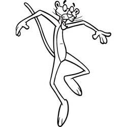 Dessin à colorier: La Panthère Rose (Personnages de dessins animés) #203292 - Coloriages à Imprimer Gratuits