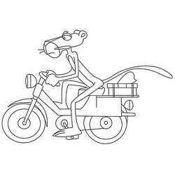 Dessin à colorier: La Panthère Rose (Personnages de dessins animés) #203297 - Coloriages à Imprimer Gratuits
