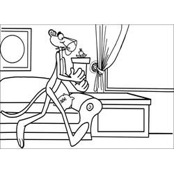 Dessin à colorier: La Panthère Rose (Personnages de dessins animés) #203298 - Coloriages à Imprimer Gratuits