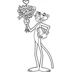 Dessin à colorier: La Panthère Rose (Personnages de dessins animés) #203299 - Coloriages à Imprimer Gratuits