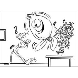 Dessin à colorier: La Panthère Rose (Personnages de dessins animés) #203308 - Coloriages à Imprimer Gratuits