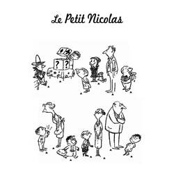 Dessin à colorier: Le Petit Nicolas (Personnages de dessins animés) #213141 - Coloriages à Imprimer Gratuits