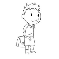 Dessin à colorier: Le Petit Nicolas (Personnages de dessins animés) #213145 - Coloriages à Imprimer Gratuits