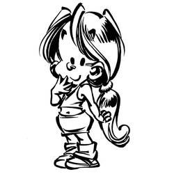 Dessin à colorier: Le Petit Spirou (Personnages de dessins animés) #182471 - Coloriages à Imprimer Gratuits