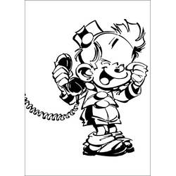 Dessin à colorier: Le Petit Spirou (Personnages de dessins animés) #182473 - Coloriages à Imprimer Gratuits