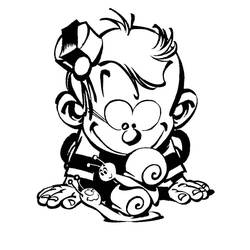 Dessin à colorier: Le Petit Spirou (Personnages de dessins animés) #182493 - Coloriages à Imprimer Gratuits