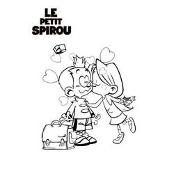 Dessin à colorier: Le Petit Spirou (Personnages de dessins animés) #182498 - Coloriages à Imprimer Gratuits