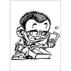 Dessin à colorier: Le Petit Spirou (Personnages de dessins animés) #182506 - Coloriages à Imprimer Gratuits