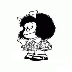 Dessin à colorier: Mafalda (Personnages de dessins animés) #213279 - Coloriages à Imprimer Gratuits