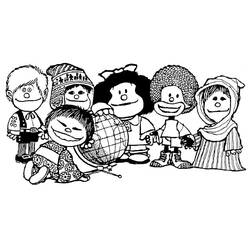 Dessin à colorier: Mafalda (Personnages de dessins animés) #213280 - Coloriages à Imprimer Gratuits